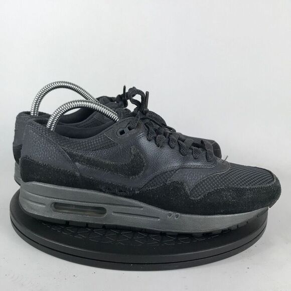 Nike Air Max 1 Premium Black Metallic Hematite 454746-007 Women's Size 9.5 - Picture 4 of 12